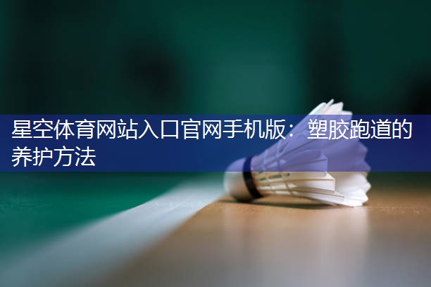塑胶跑道的养护方法